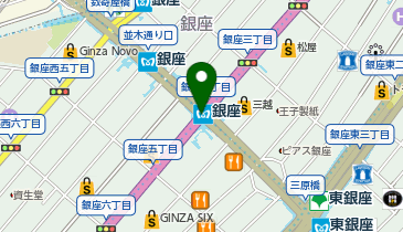 【傘シェアリング】 東京メトロ 銀座線 銀座駅 銀座四丁目交差点改札 (改札内)の地図画像