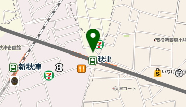 【傘シェアリング】 西武池袋線 秋津駅 北口の地図画像