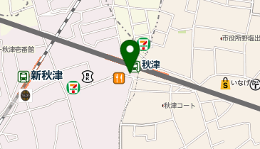 【傘シェアリング】 西武池袋線 秋津駅 南口 (改札内)の地図画像