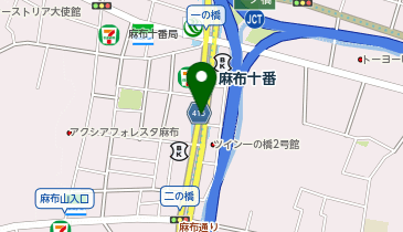 【傘シェアリング】 南北線 麻布十番駅 1番出口付近の地図画像