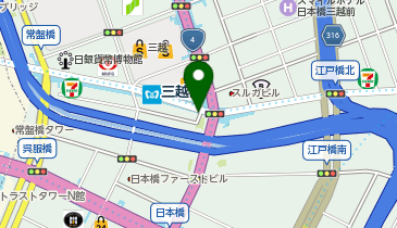 【傘シェアリング】 半蔵門線 三越前駅 B5出口付近の地図画像