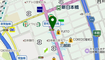 【傘シェアリング】 銀座線 三越前駅 A10出口付近の地図画像
