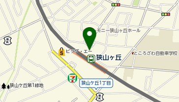 【傘シェアリング】 西武池袋線 狭山ヶ丘駅 東口の地図画像