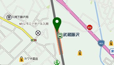 【傘シェアリング】 西武池袋線 武蔵藤沢駅 (改札内)の地図画像