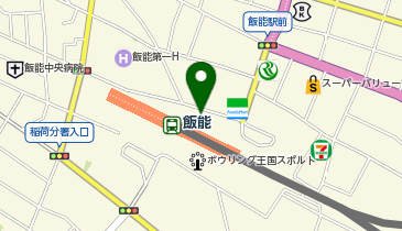 【傘シェアリング】 西武池袋線 飯能駅 北口の地図画像