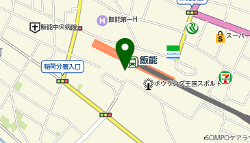 【傘シェアリング】 西武池袋線 飯能駅 南口の地図画像