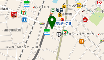 【傘シェアリング】 ダイヤゲート池袋の地図画像