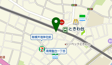 【傘シェアリング】 東武東上線 ときわ台駅 南口の地図画像