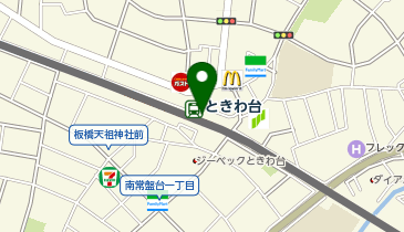 【傘シェアリング】 東武東上線 ときわ台駅 北口 (改札内)の地図画像