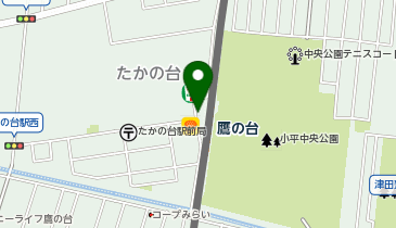 【傘シェアリング】 西武国分寺線 鷹の台駅 の地図画像