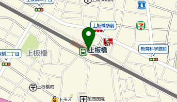 【傘シェアリング】 東武東上線 上板橋駅 改札付近の地図画像