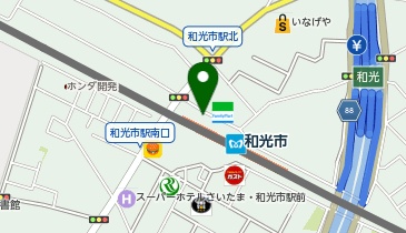 【傘シェアリング】 東武東上線 和光市駅 北口の地図画像