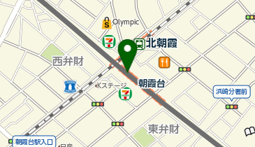 【傘シェアリング】 東武東上線 朝霞台駅 券売機付近の地図画像