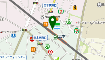 【傘シェアリング】 東武東上線 志木駅 東口の地図画像