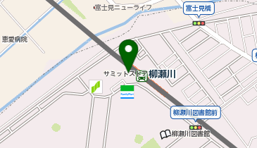 【傘シェアリング】 東武東上線 柳瀬川駅 西口の地図画像