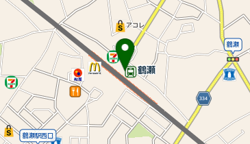 【傘シェアリング】 東武東上線 鶴瀬駅 券売機付近の地図画像