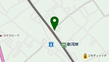 【傘シェアリング】 東武東上線 新河岸駅 (改札内)の地図画像