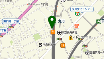 【傘シェアリング】 東武スカイツリーライン 曳舟駅 西口の地図画像