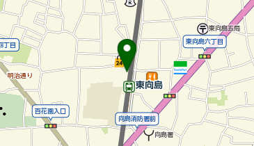 【傘シェアリング】 東武スカイツリーライン 東向島駅 券売機付近の地図画像
