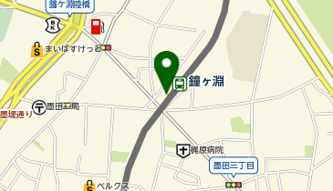 【傘シェアリング】 東武スカイツリーライン 鐘ヶ淵駅 西改札口 改札付近 (改札内)の地図画像