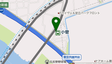 【傘シェアリング】 東武スカイツリーライン 小菅駅の地図画像