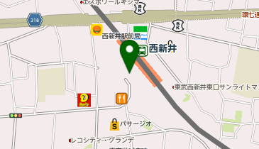 【傘シェアリング】 東武スカイツリーライン 西新井駅 西口 ロータリー側 出入口の地図画像