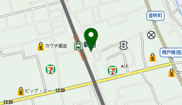 【傘シェアリング】 東武スカイツリーライン 新田駅 東口の地図画像