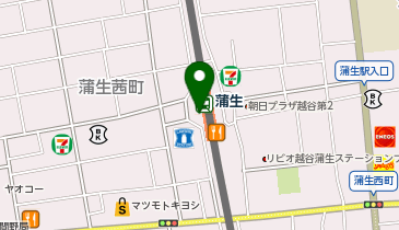 【傘シェアリング】 東武スカイツリーライン 蒲生駅 券売機付近の地図画像