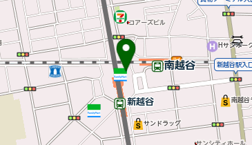 【傘シェアリング】 東武スカイツリーライン 新越谷駅 東口の地図画像