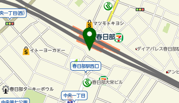 【傘シェアリング】 東武スカイツリーライン 春日部駅 西口 券売機付近の地図画像