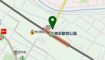 【傘シェアリング】 東武スカイツリーライン 東武動物公園駅 東口 2階 エレベーター付近の地図画像