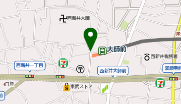 【傘シェアリング】 東武大師線 大師前駅 (改札内)の地図画像