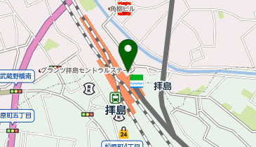 【傘シェアリング】 西武拝島線 拝島駅 (改札内)の地図画像