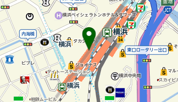 【傘シェアリング】 相鉄本線 横浜駅 B1階 みなみ通路付近の地図画像