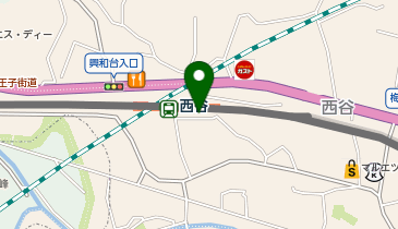 【傘シェアリング】 相鉄本線 西谷駅 北口の地図画像