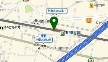 【傘シェアリング】 相鉄本線 相模大塚駅 券売機付近の地図画像