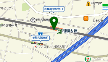 【傘シェアリング】 相鉄本線 相模大塚駅 北口の地図画像