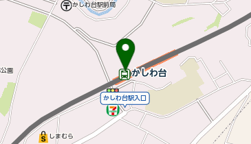 【傘シェアリング】 相鉄本線 かしわ台駅 ATM付近の地図画像