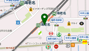 【傘シェアリング】 相鉄本線 海老名駅 東口の地図画像