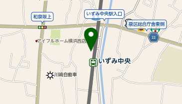【傘シェアリング】 相鉄いずみ野線 いずみ中央駅 北口の地図画像