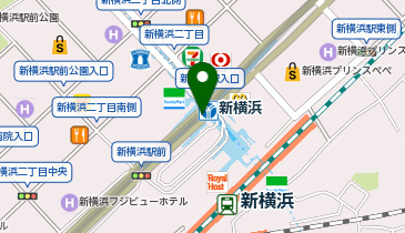 【傘シェアリング】 相鉄新横浜線 新横浜駅の地図画像