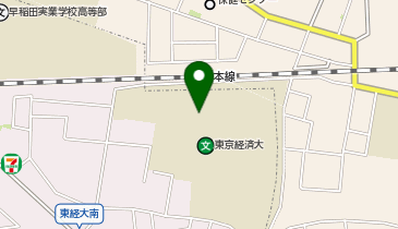 【傘シェアリング】 東京経済大学 国分寺キャンパス 1号館の地図画像