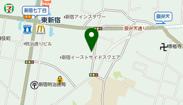 【傘シェアリング】 新宿スクエアの地図画像