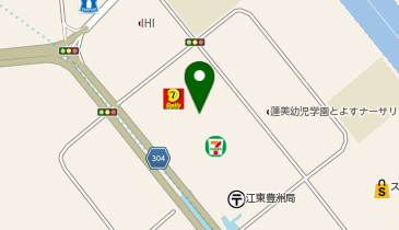 【傘シェアリング】 豊洲キュービックガーデン 出入口の地図画像