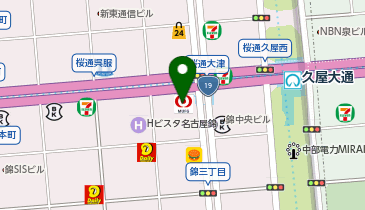 【傘シェアリング】 桜通大津第一生命ビルディングの地図画像