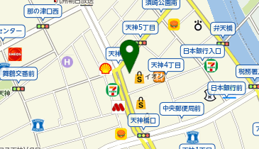 【傘シェアリング】 イオン ショッパーズ 福岡店 渡辺通り沿い 出入口の地図画像