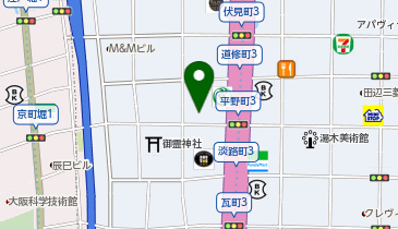 【傘シェアリング】 大阪ガス 本社 南側出入口付近(Daigasビル本社(1))の地図画像