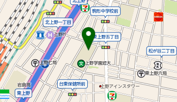 【傘シェアリング】 グローバル・ワン上野の地図画像