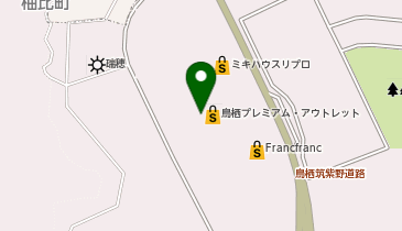 【傘シェアリング】 鳥栖プレミアム・アウトレット フードコート内 インフォメーション側 出入口横の地図画像