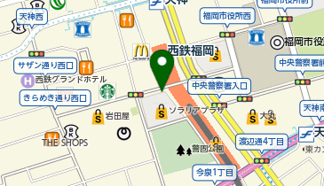 【傘シェアリング】 ソラリアプラザ 正面 出入口の地図画像